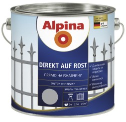 Alpina Direkt auf Rost кольорова емаль для металу 2,5л