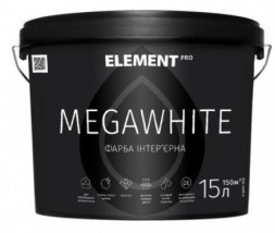 ELEMENT PRO Megawhite інтер'єрна латексна фарба 15л